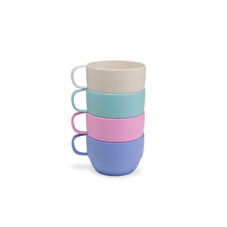 Caneca Ecológica Palha de Trigo 300ml Personalizada