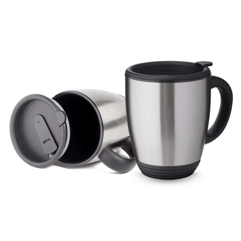Caneca de Alumínio para Brindes — personalizável com logomarca, durável e com impressão de alta qualidade