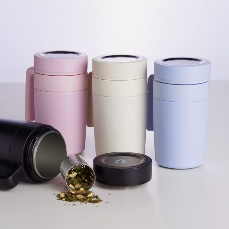 Caneca Térmica Inox 500ml com Display LED Para Brindes