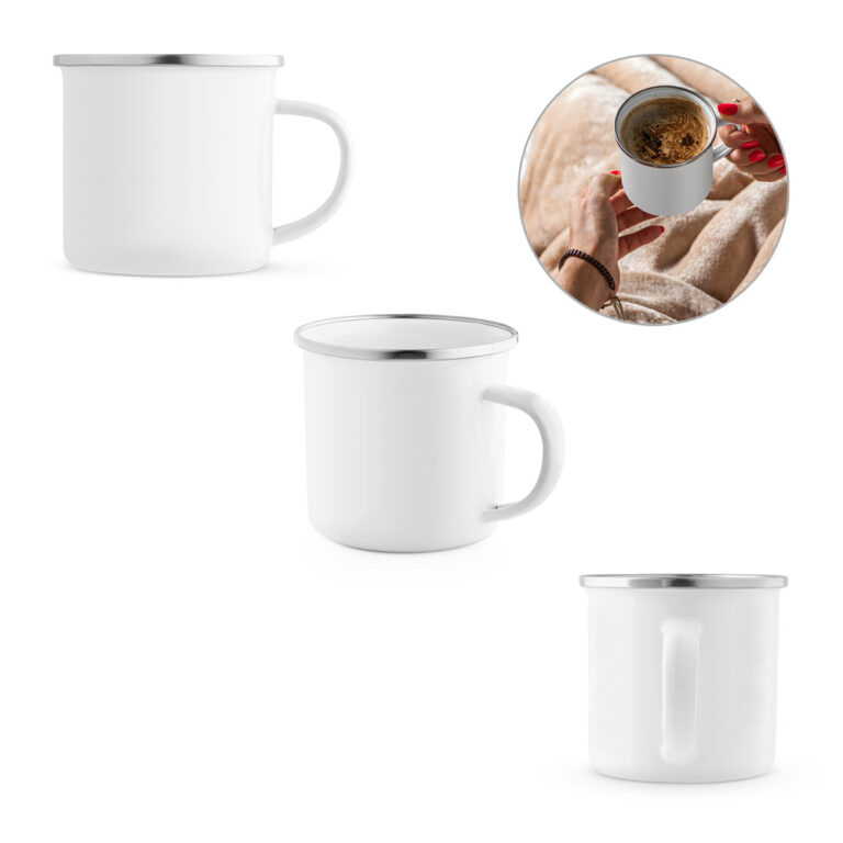 Caneca em esmalte para sublimação 350 ml personalizada