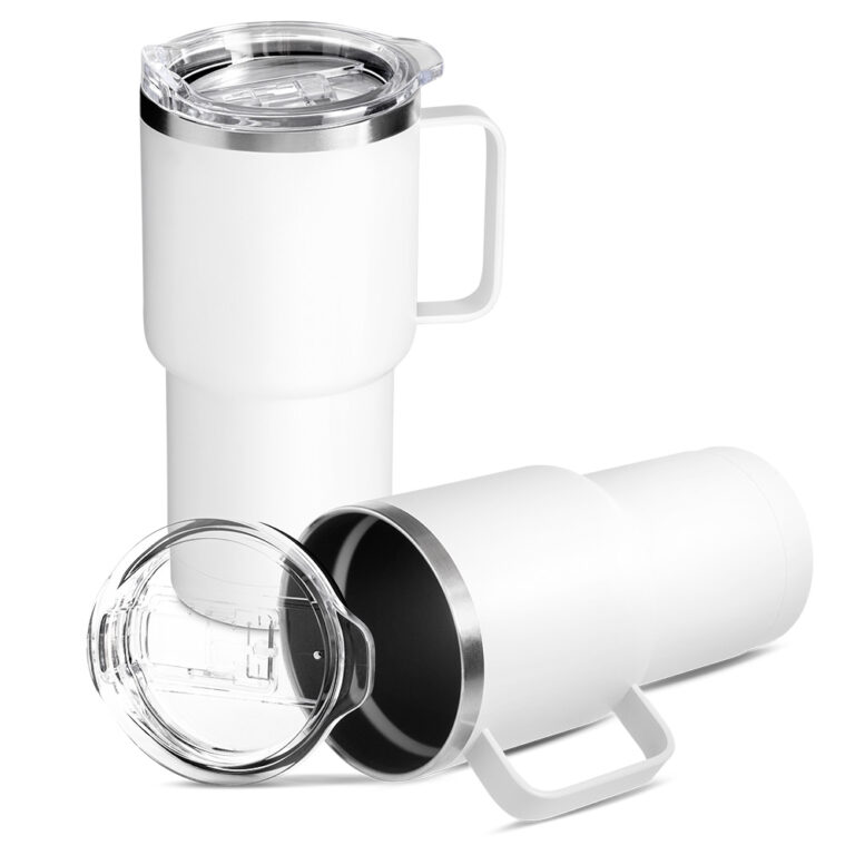 Caneca térmica em aço inox com parede dupla isolada personalizada