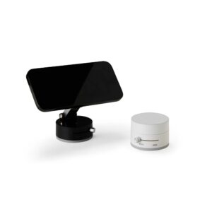 Suporte magnético para celular personalizado, ideal para brindes corporativos e eventos, com design compacto e fixação segura que valoriza sua marca com praticidade e estilo