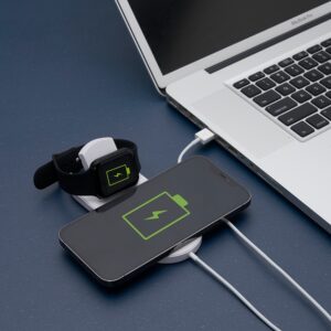 Base de Indução Personalizada para Celular e iWatch - Tecnologia com Estilo