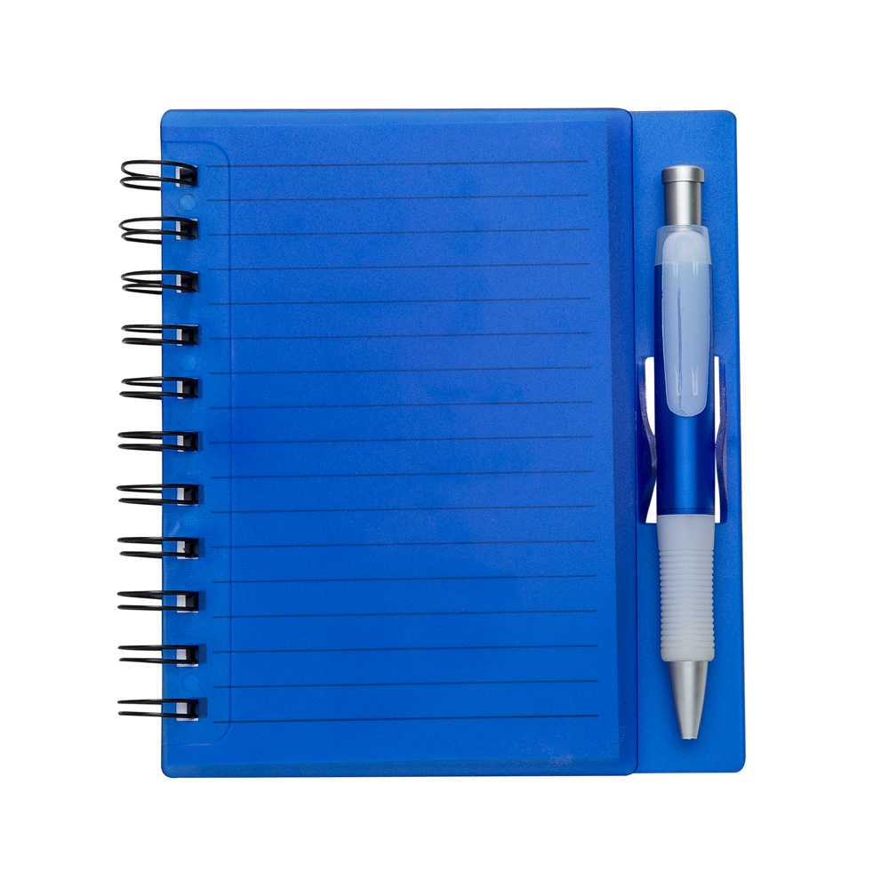 Caderno Plástico Com Caneta Promocional