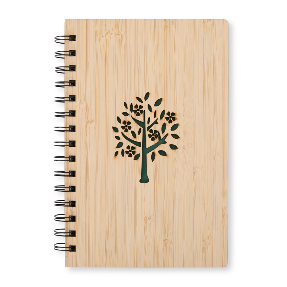Caderno Bambu Com logo