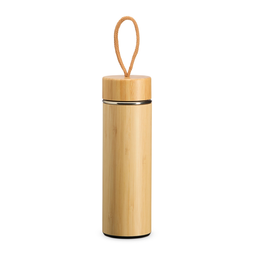 Garrafa Térmica Bambu 400ml com Infusor