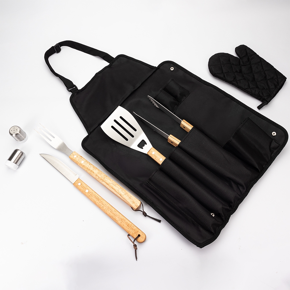 kit churrasco com avental personalizado