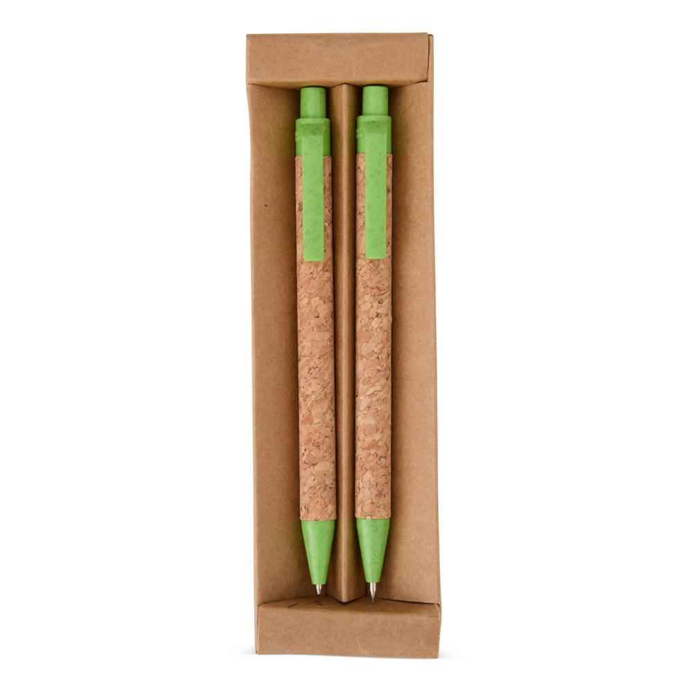 Kit Ecológico Caneta e Lapiseira Cortiça