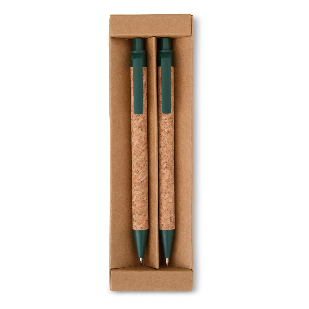 Kit Ecológico Caneta e Lapiseira Cortiça