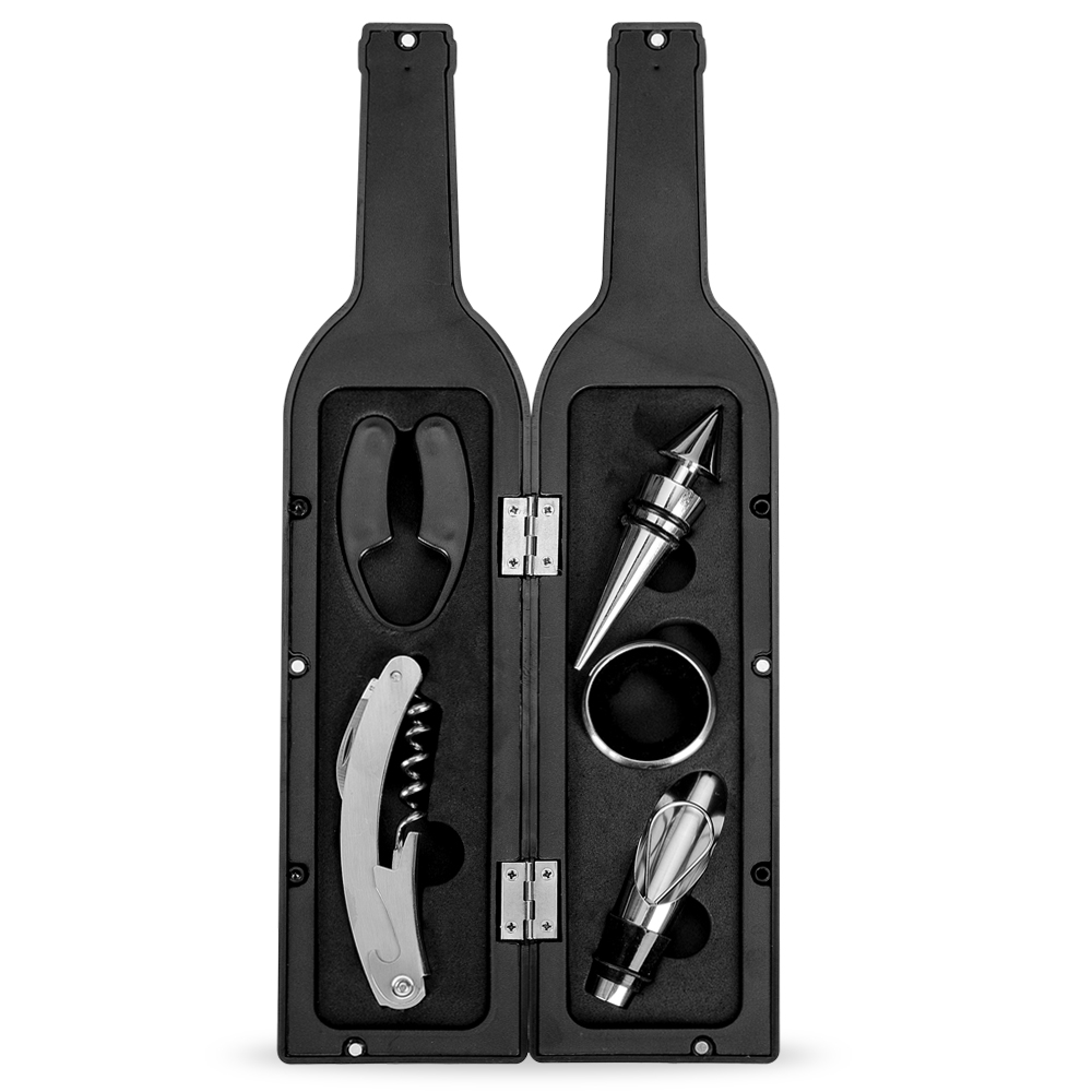 Kit Vinho Garrafa 5 Peças Personalizado
