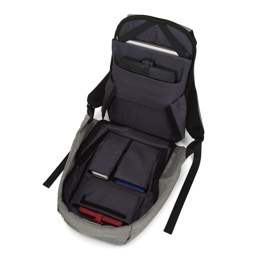 Mochila Poliéster Anti-Furto USB - Imagem 5
