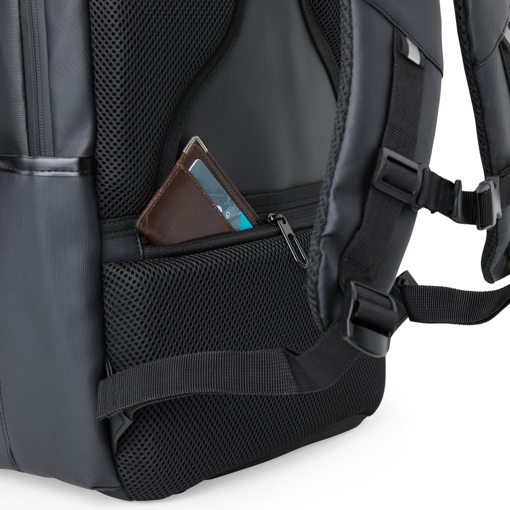 Mochila Couro Sintético USB 21 Litros - Imagem 6