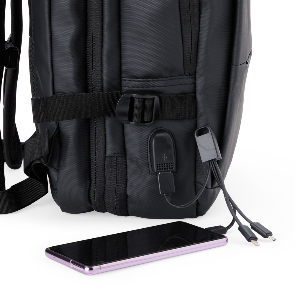 Mochila Expansível de Couro Sintético 36 Litros - Imagem 7
