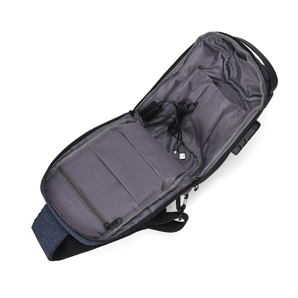 Mochila de Ombro USB Anti-Furto - Imagem 4