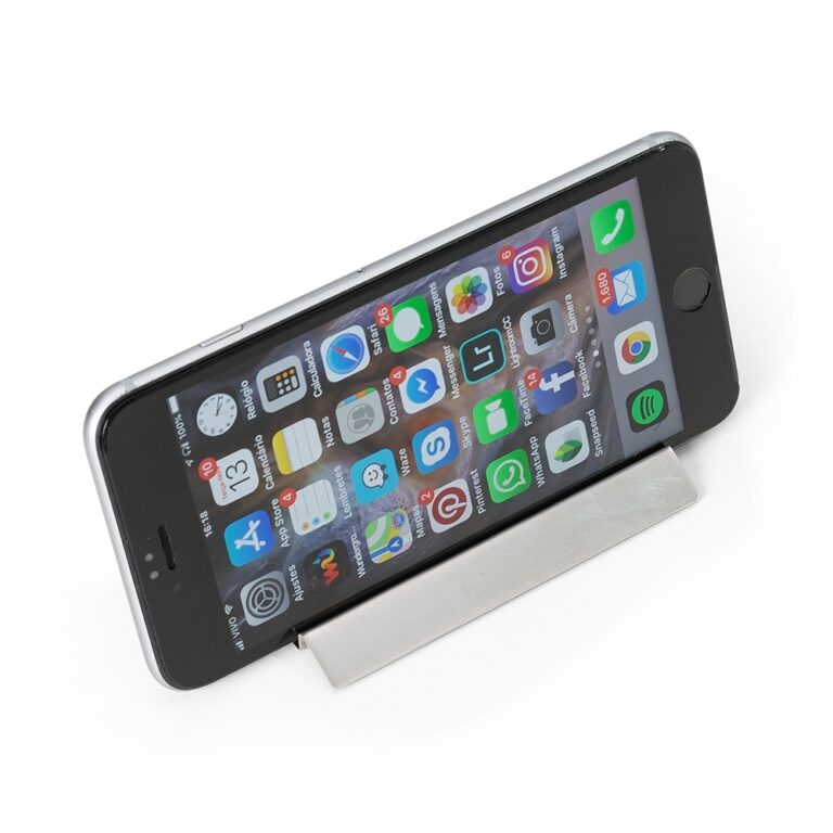 Porta Celular Inox Personalizado para Brindes - Estilo Único