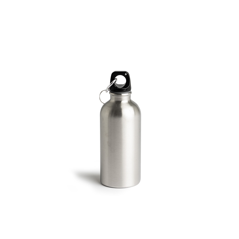 Squeeze Inox 430ml Personalizado - Garrafa Compacta com Gravação Personalizada
