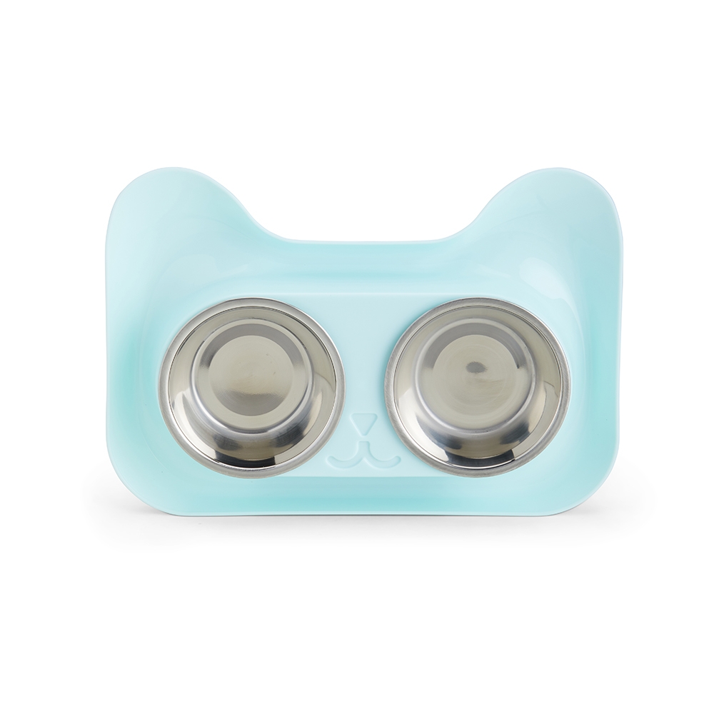 Tigela dupla de ração para brindes personalizado