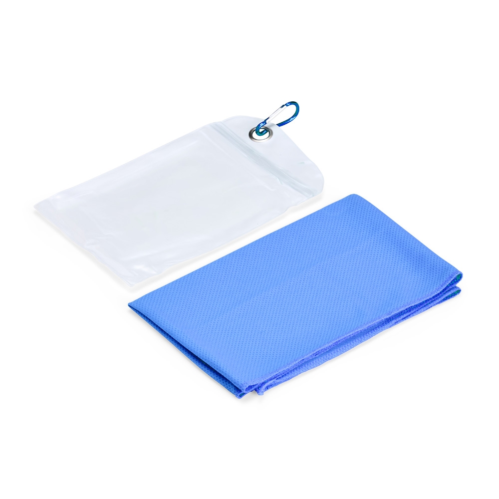 Brindes Criativos Toalha Esportiva Refrescante de Elastano Personalizada