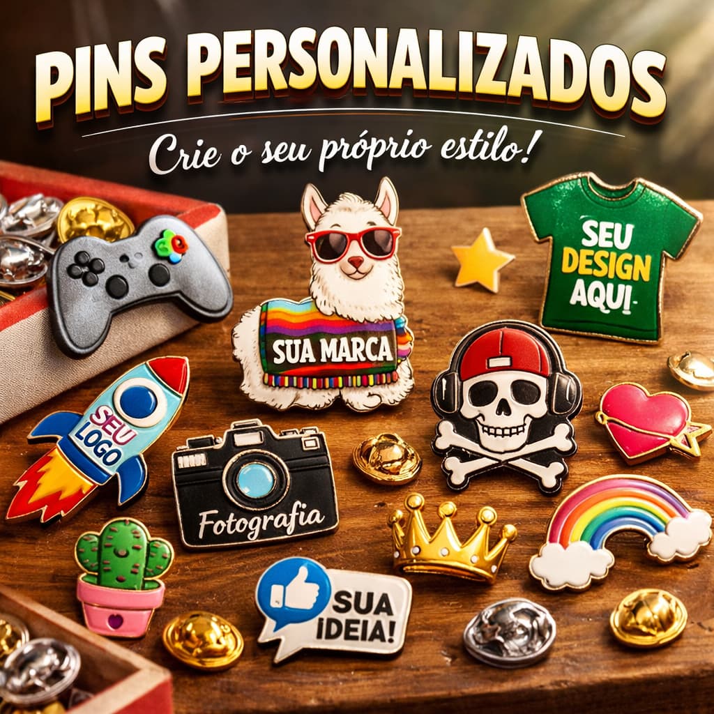 Pins Personalizados para Brindes: onde encontrar opções baratas
