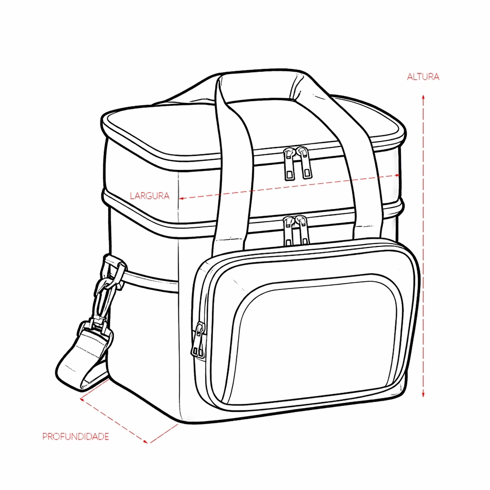 Bolsa Térmica Personalizada Dupla 12 Litros - Imagem 9