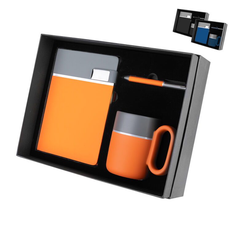 Kit Escritório Caderno Caneta Caneca e Caixa Personalizado