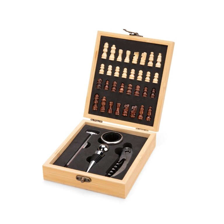Kit Vinho Xadrez Personalizado