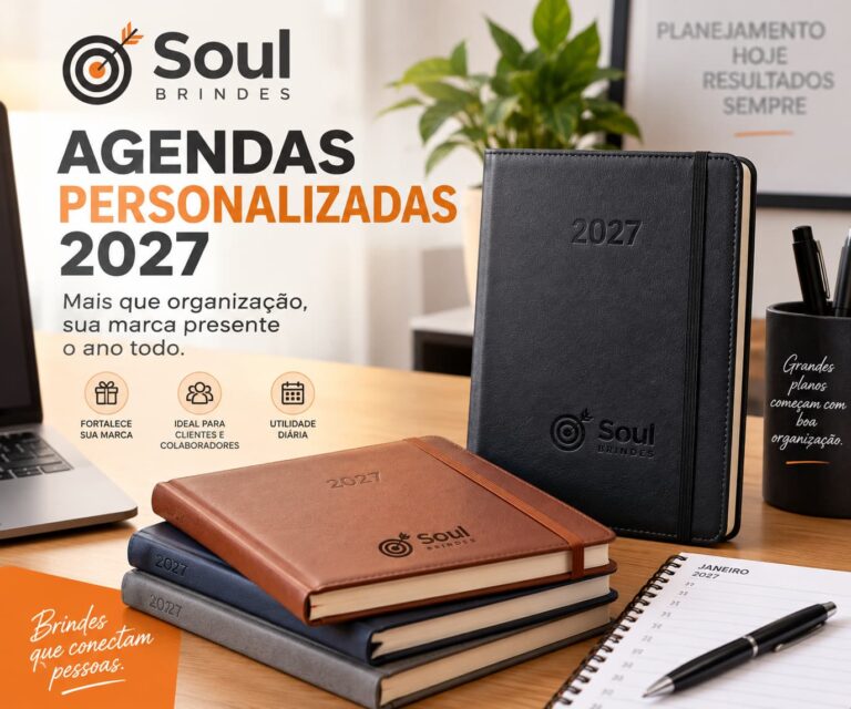 Agendas Personalizadas 2027: Brindes para Sua Empresa