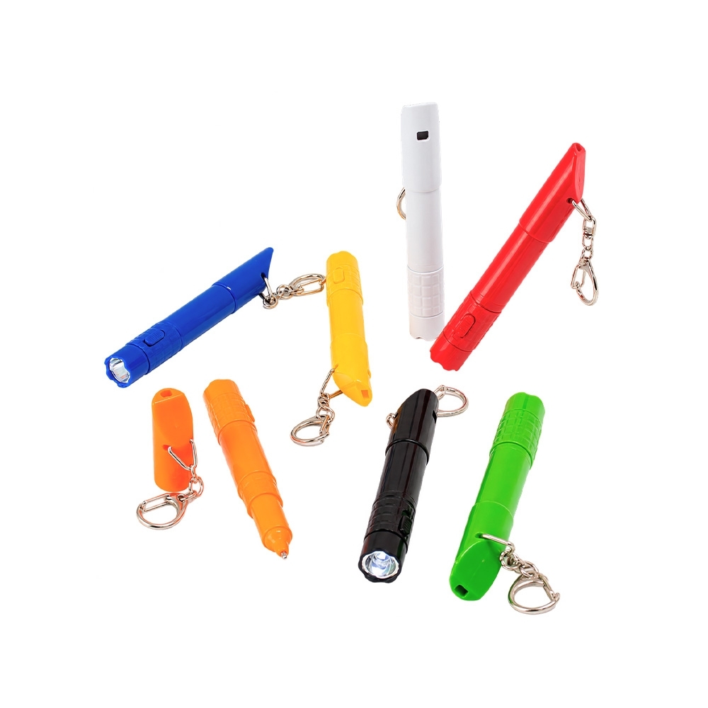 Caneta Com Lanterna e Apito Personalizada
